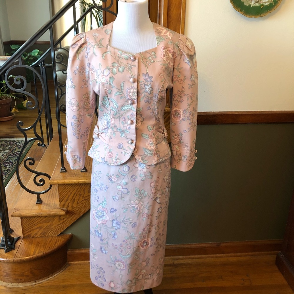 Lanz Original 80s Vintage Skirt Suit